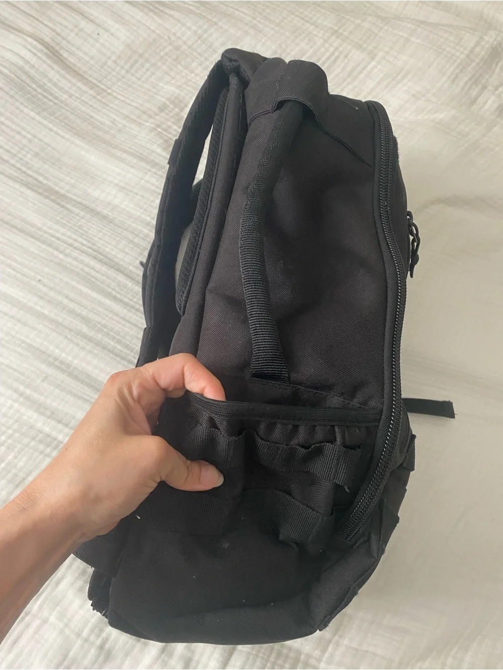 Black Tactical Baby Gear Backpack